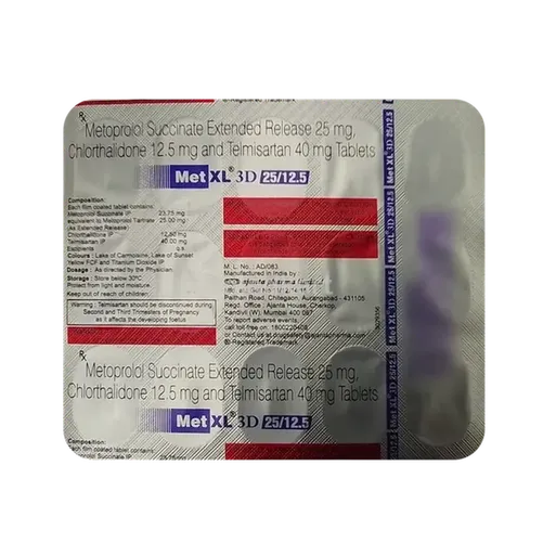 met xl 3d 25/12.5mg tablet 15's